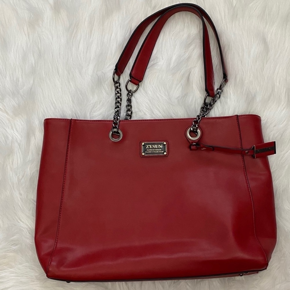Zysun Laptop Red Business Tote Women’s